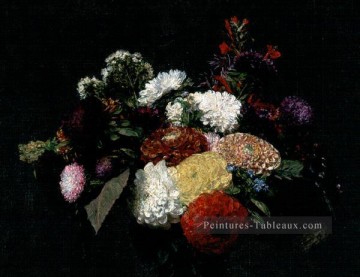  henri - Dahlias 1873 peintre de fleurs Henri Fantin Latour